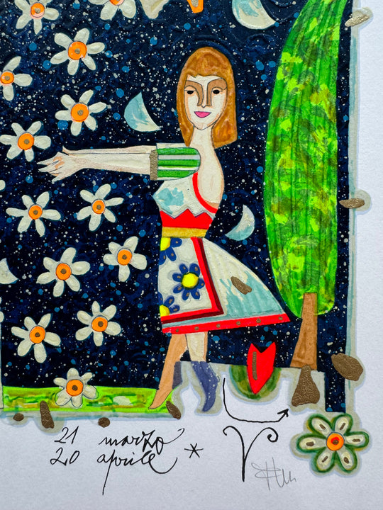 Segni Zodiacali "Ariete" (Fondo bianco) | Francesco Musante