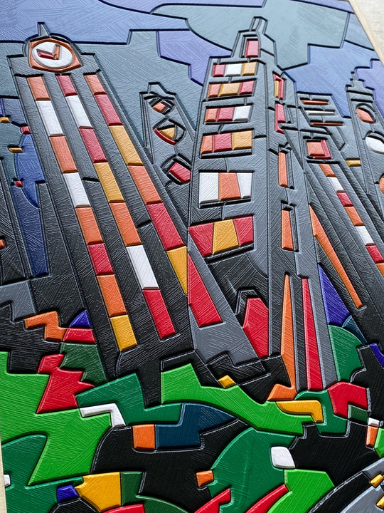 Urban Landscape | Ugo Nespolo - Arte Focus™