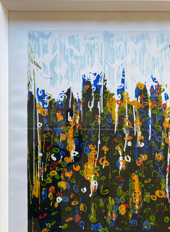 Opera in cornice: Splendore del floricoltore | Mario Schifano