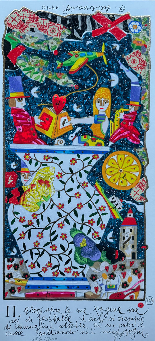 Il libro apre le sue pagine (fondo bianco) | Francesco Musante