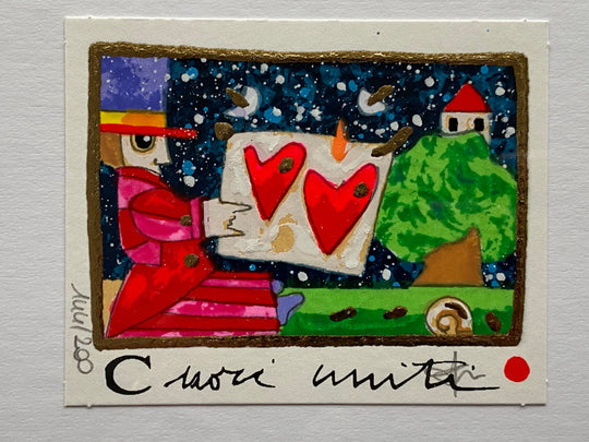 Opera in cornice: Cuori uniti | Francesco Musante