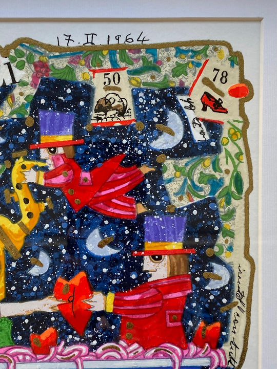 Opera in cornice: Serata per noi due (fondo bianco) | Francesco Musante