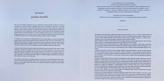 Cartella da collezione: "Giardino invisibile"  | Ugo Nespolo