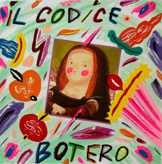 Il codice Botero (fondo bianco) | Bruno Donzelli - Arte Focus™