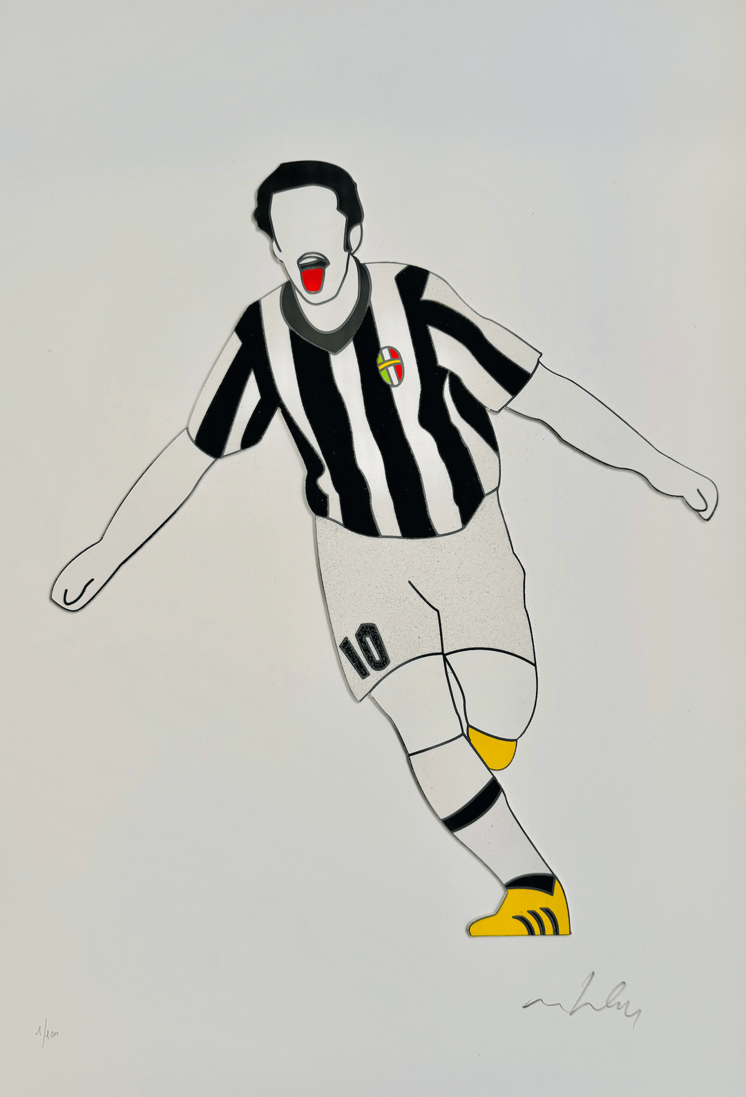 The Black & White King | Marco Lodola - Arte Focus™