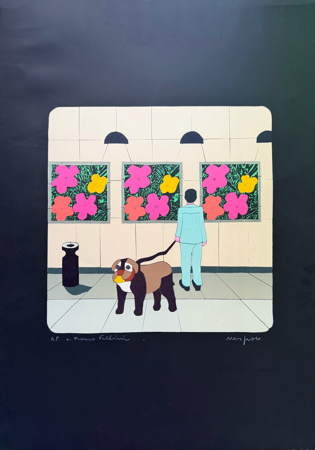 Fellini’s Window | Ugo Nespolo - Arte Focus™