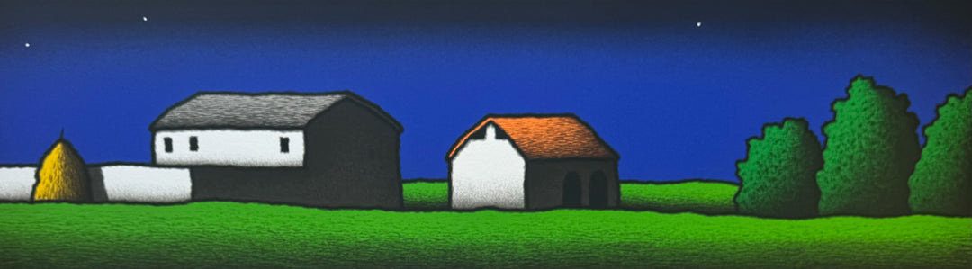 Casolari a sera | Tino Stefanoni - Arte Focus™