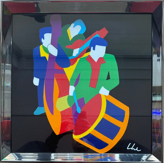 Opera incorniciata: Pop band  | Marco Lodola