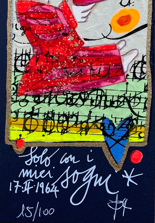 Solo con i miei sogni (fondo blu) | Francesco Musante