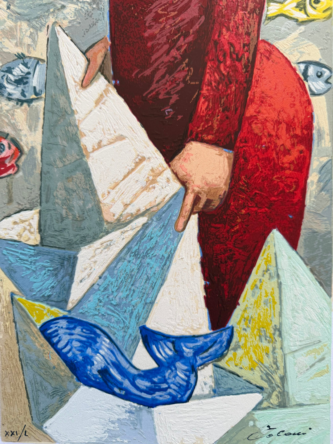 Le barche del viaggio: una donna | Giampaolo Talani - Arte Focus™