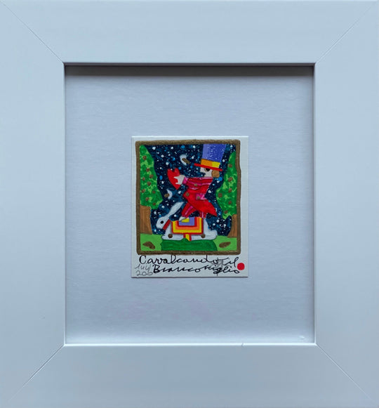 Opera in cornice: Cavalcando il bianconiglio | Francesco Musante