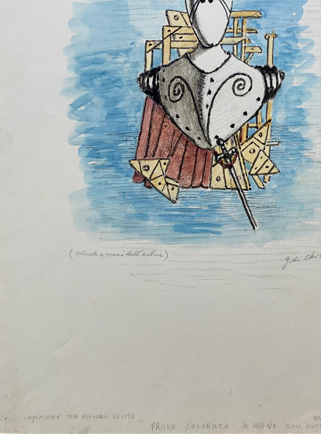 Trovatore con lo spadino | Giorgio De Chirico