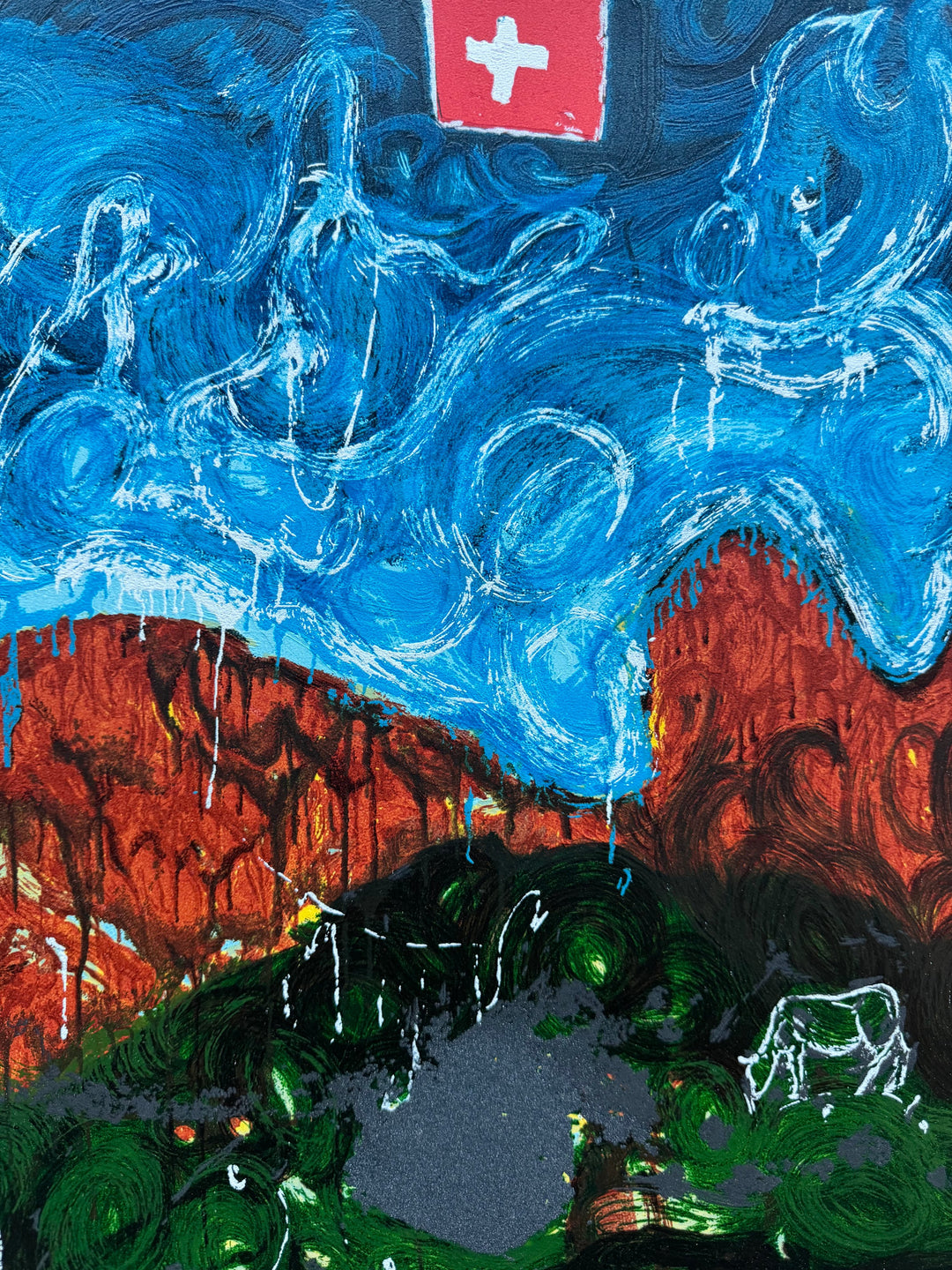 Veduta svizzera | Mario Schifano