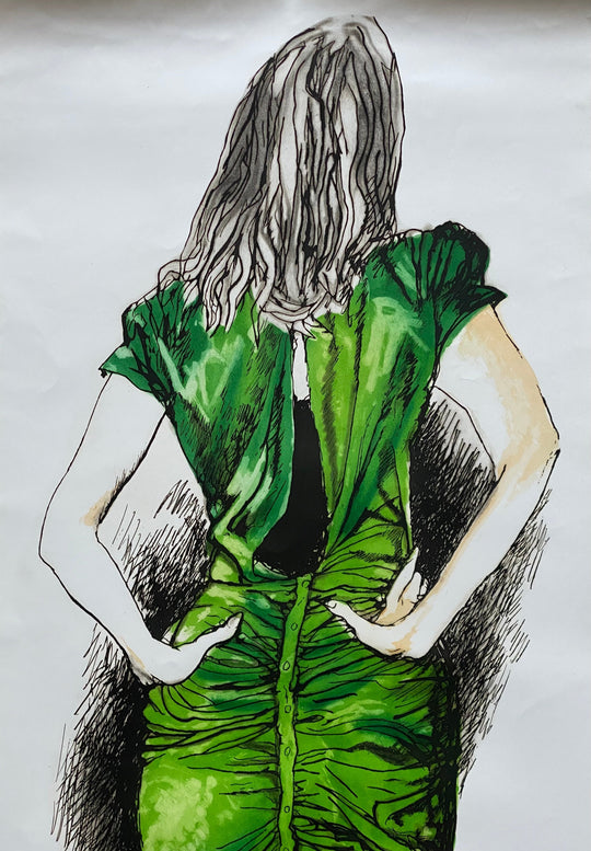 Tre donne (verde) | Renato Guttuso