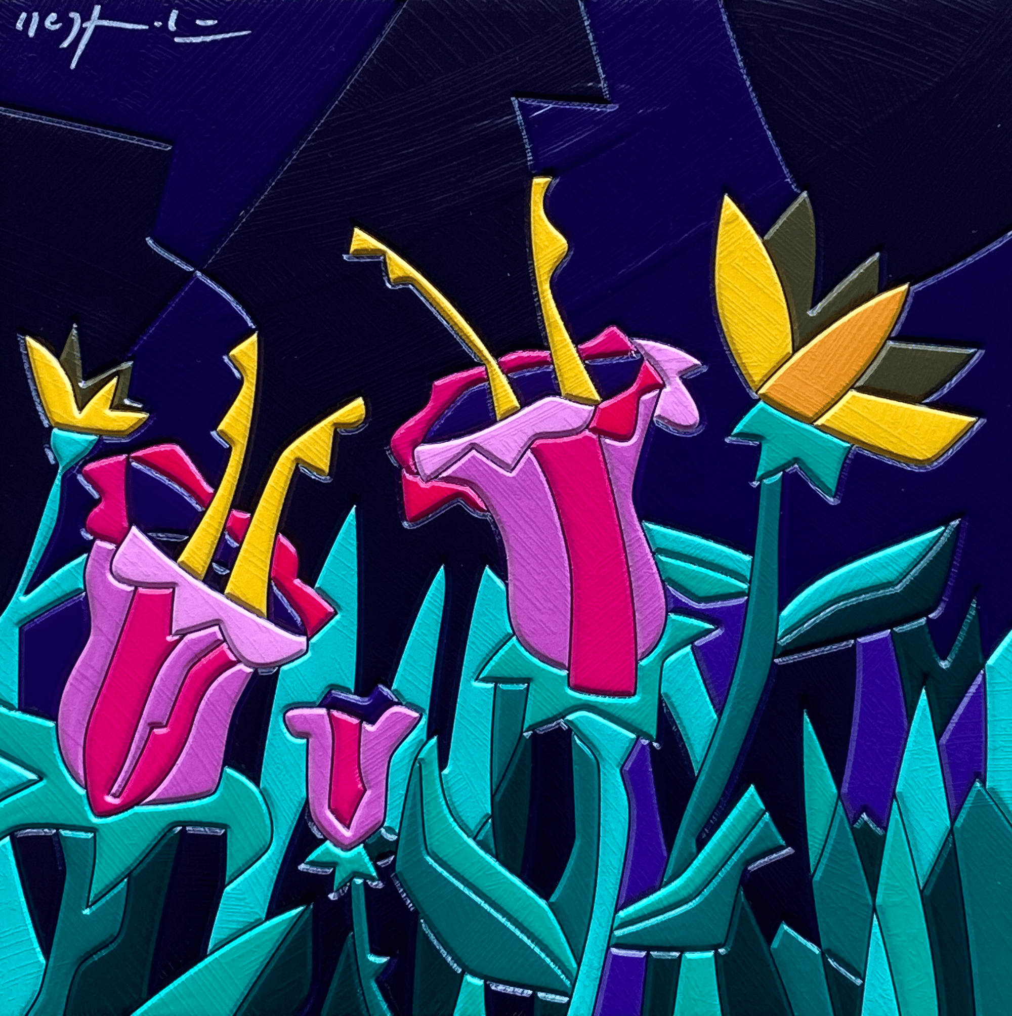 Night Garden  | Ugo Nespolo - Arte Focus™