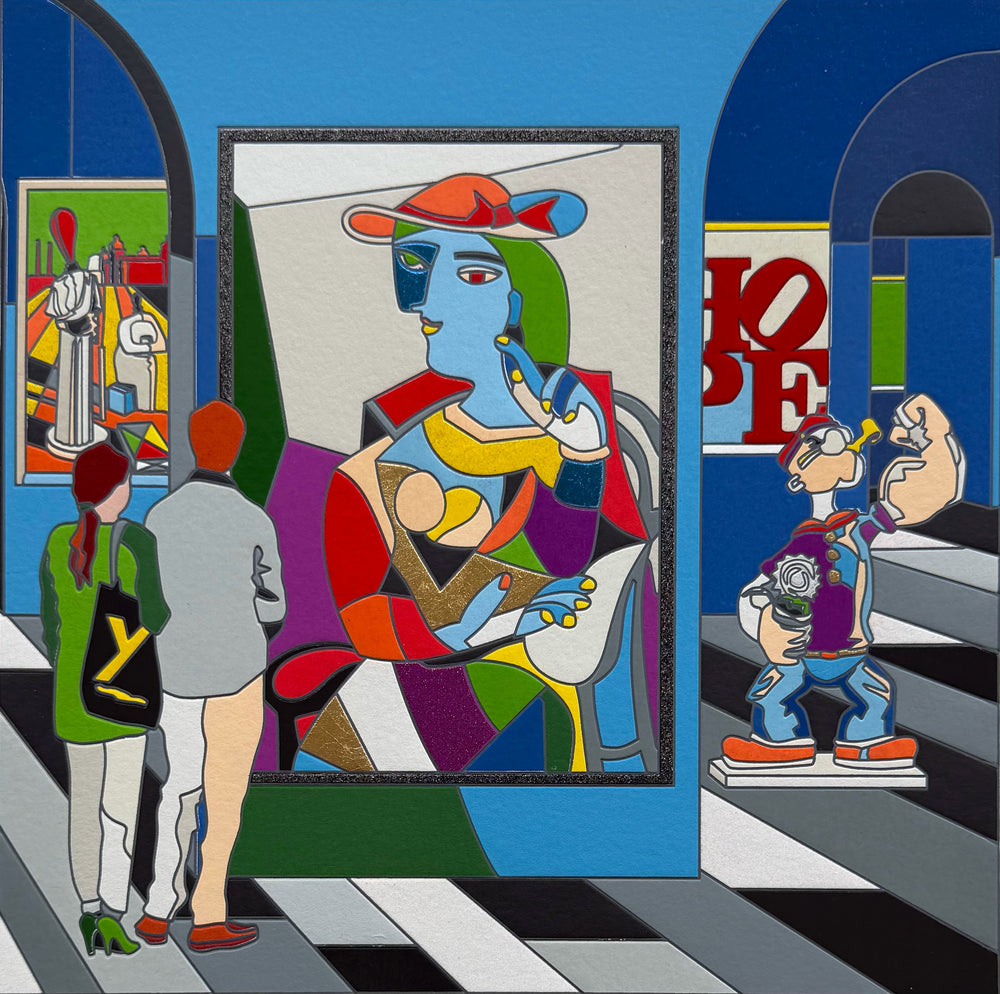 Opera incorniciata: The viewer becomes the View | Ugo Nespolo - Arte Focus™