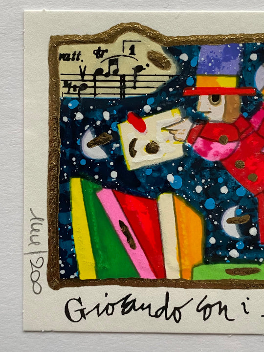 Opera in cornice: Giocando con i libri | Francesco Musante