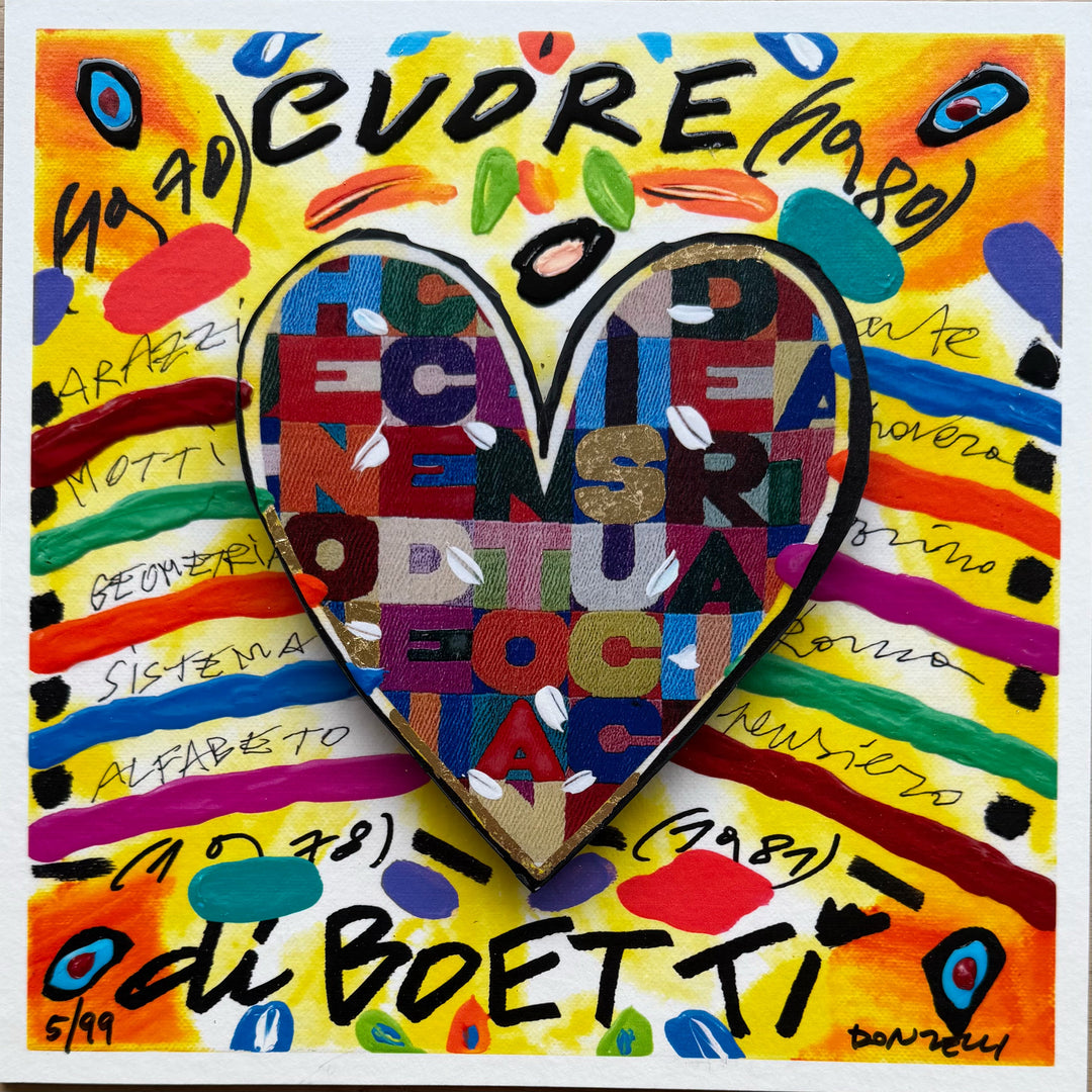 Cuore di Boetti | Bruno Donzelli - Arte Focus™