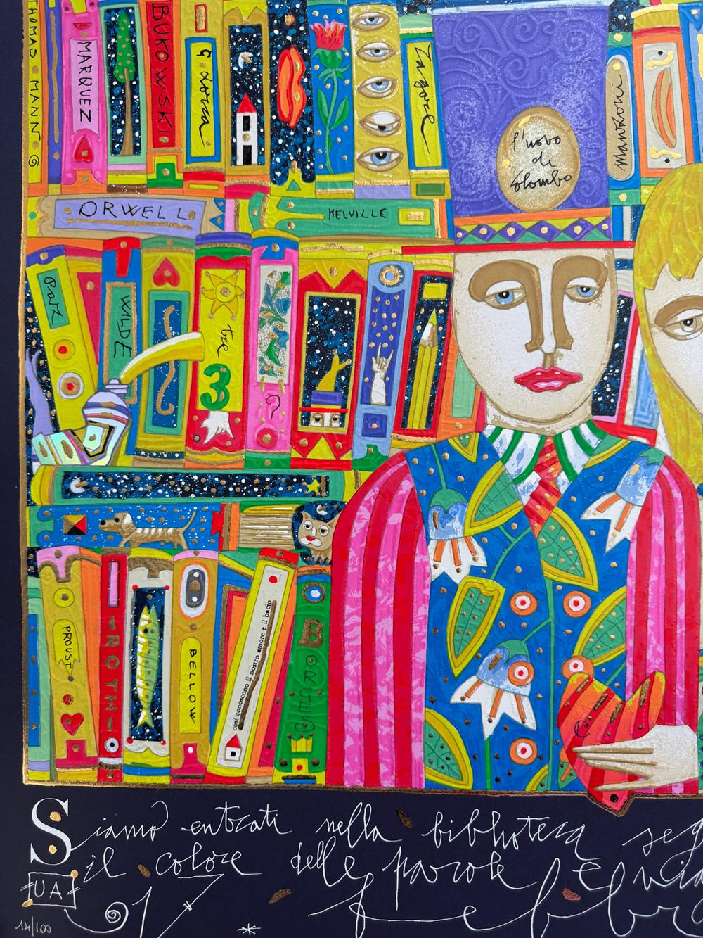 La biblioteca segreta di Italo Calvino (Fondo Blu) | Francesco Musante