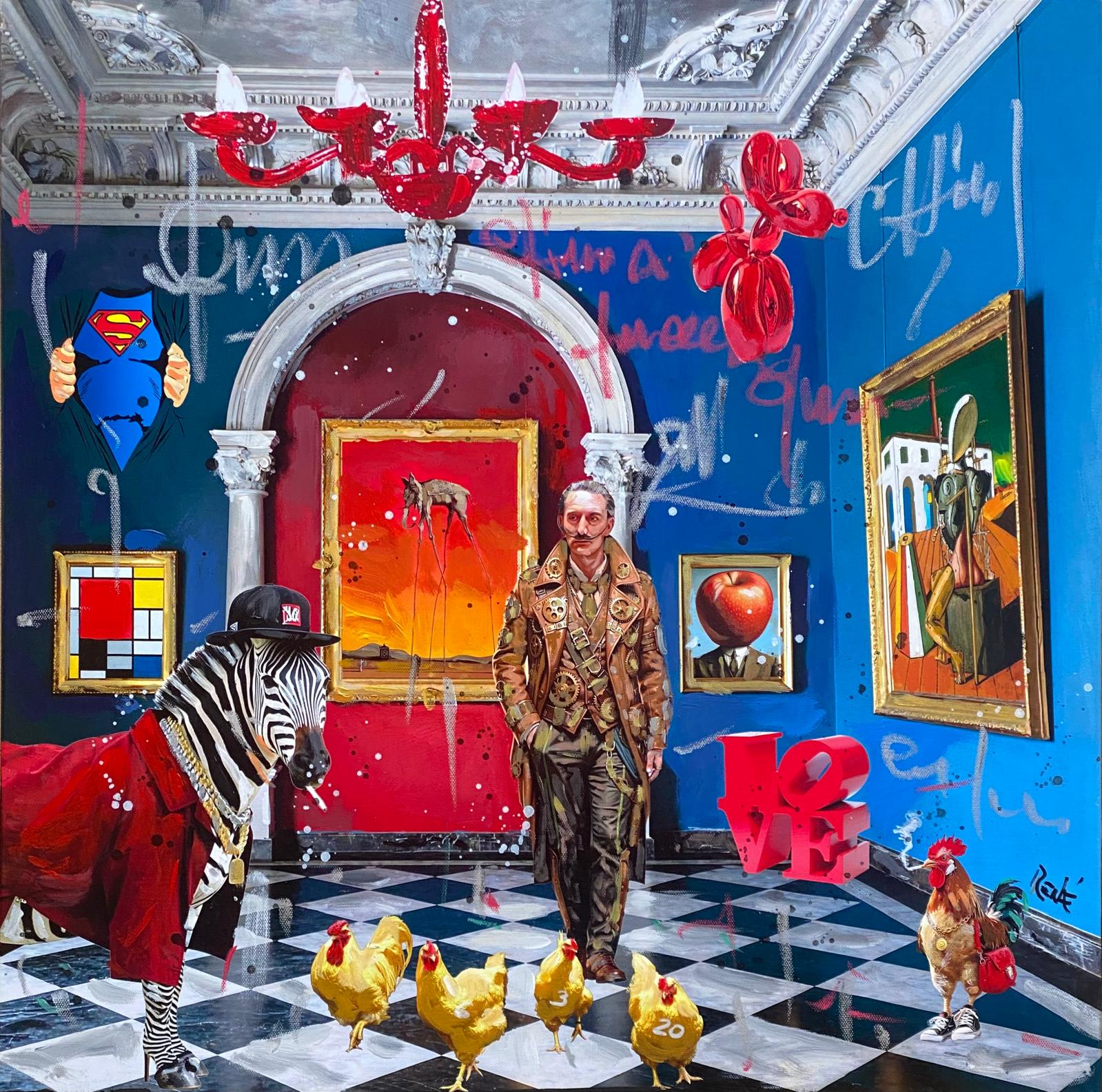 A Zebra Walks Into a Museum… (Opera Unica) | Renè - Arte Focus™