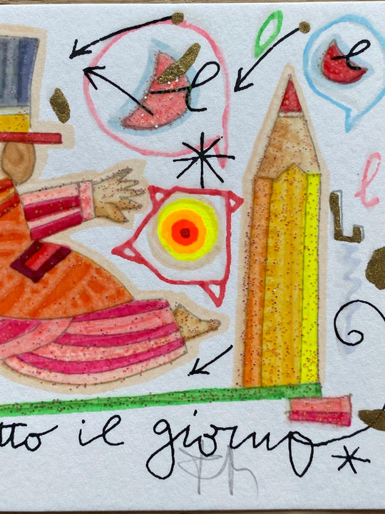 Corri corri tutto il giorno (Fondo bianco) | Francesco Musante