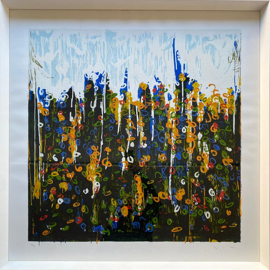 Opera in cornice: Splendore del floricoltore | Mario Schifano