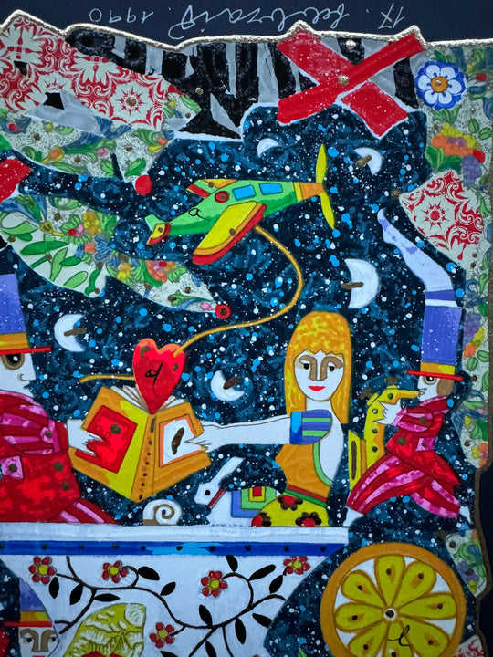 Il libro apre le sue pagine (fondo blu) | Francesco Musante