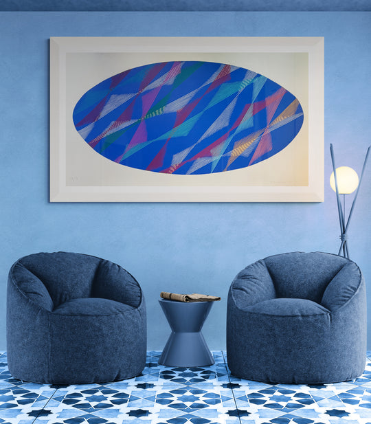 Ellisse Blu | Piero Dorazio - Arte Focus™