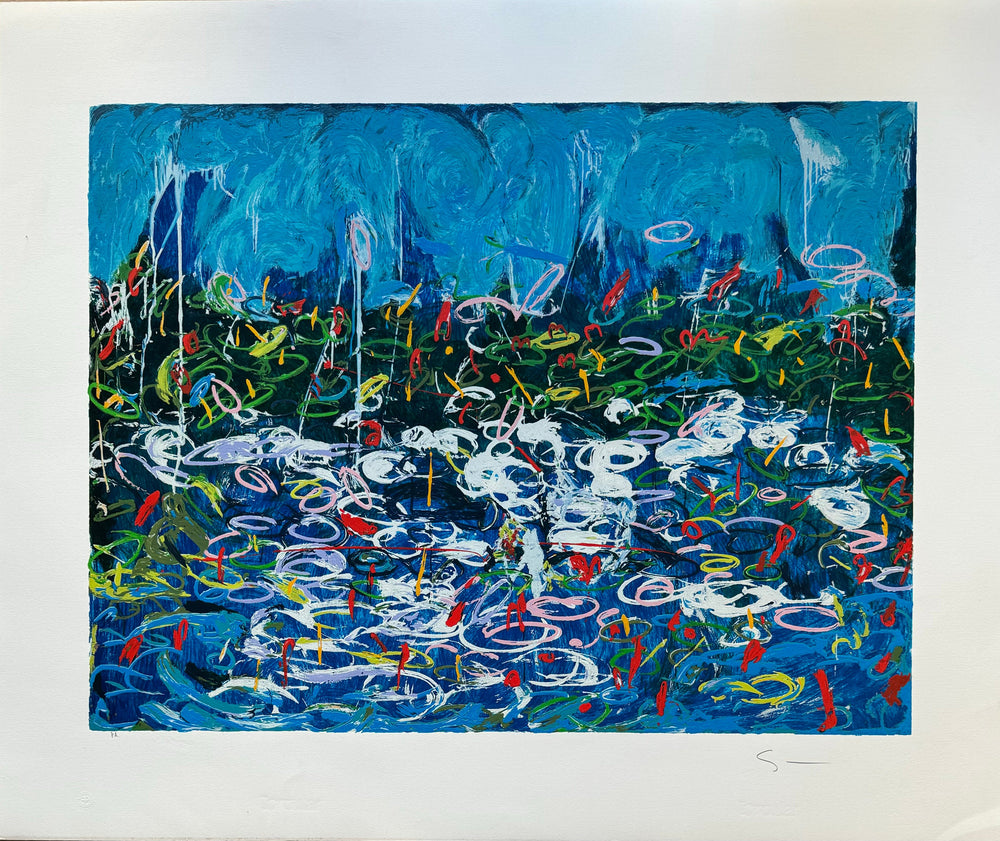 Gigli d'acqua  | Mario Schifano - Arte Focus™