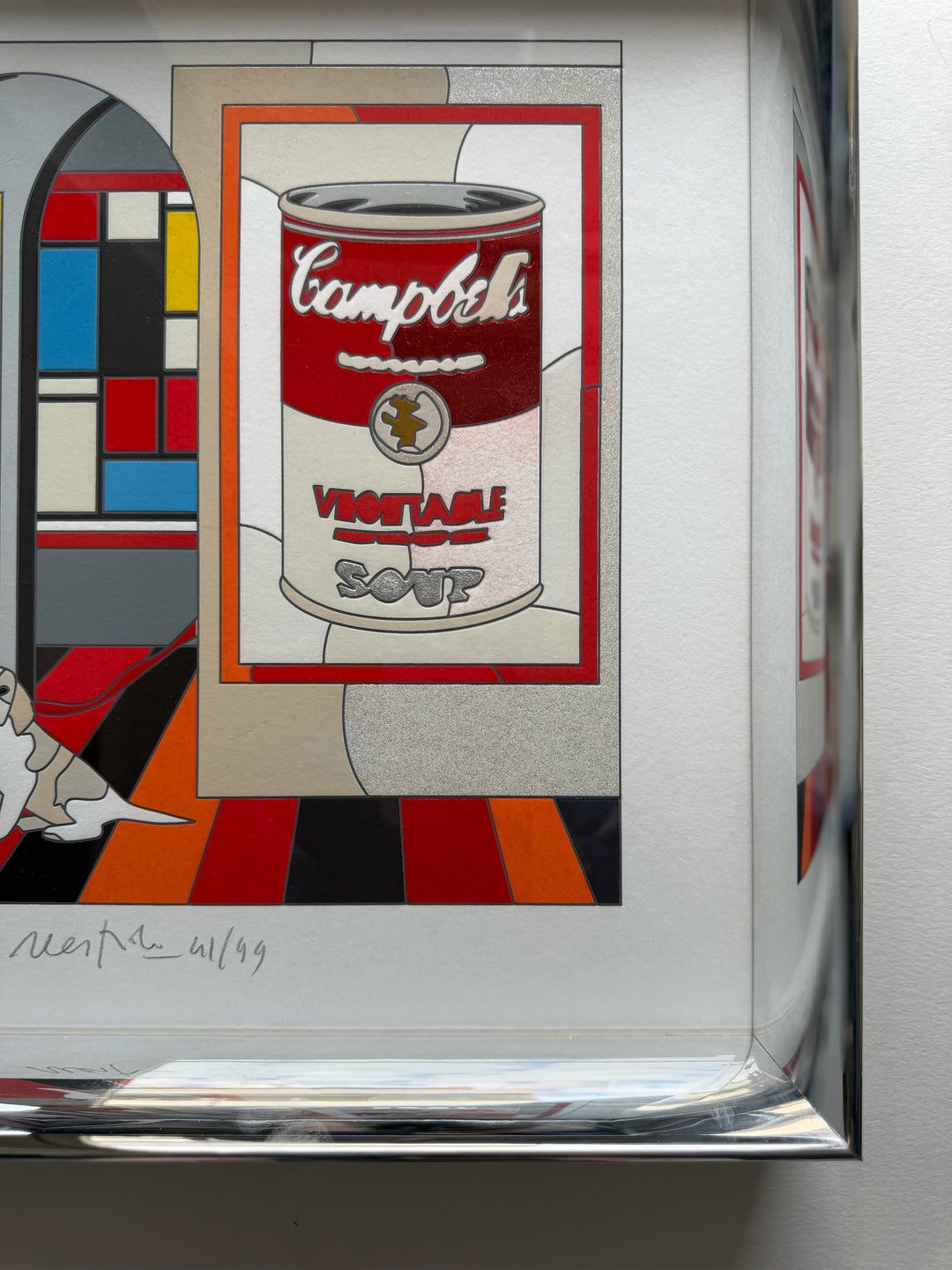 Opera incorniciata: Soup-er vision | Ugo Nespolo - Arte Focus™