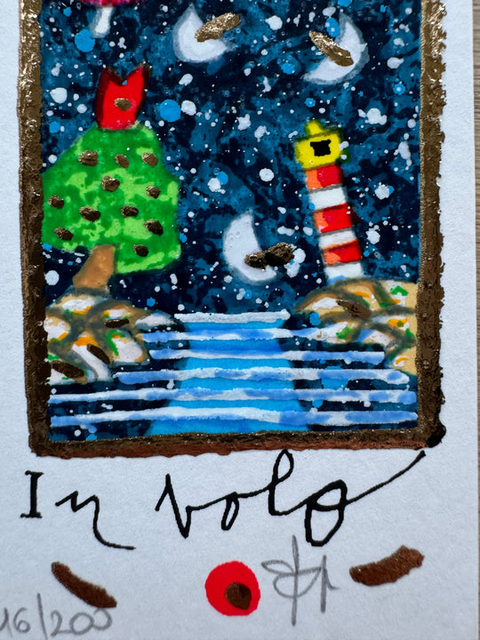 Il volo ( fondo bianco) | Francesco Musante