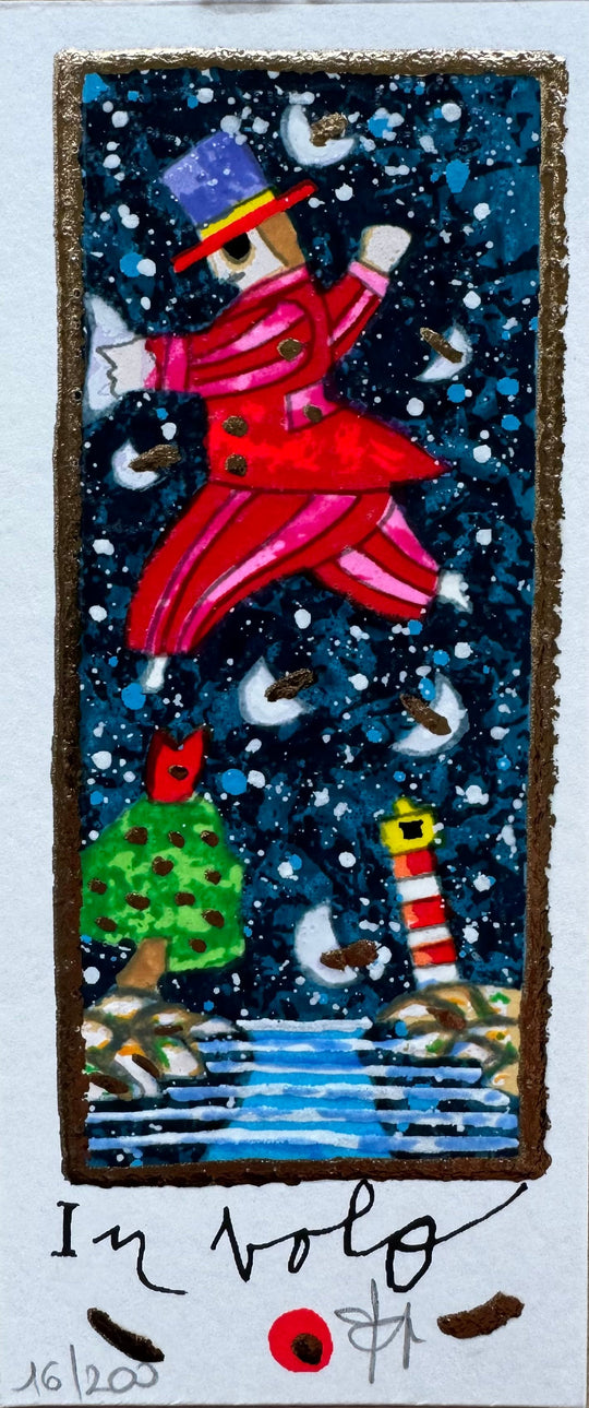 Il volo ( fondo bianco) | Francesco Musante