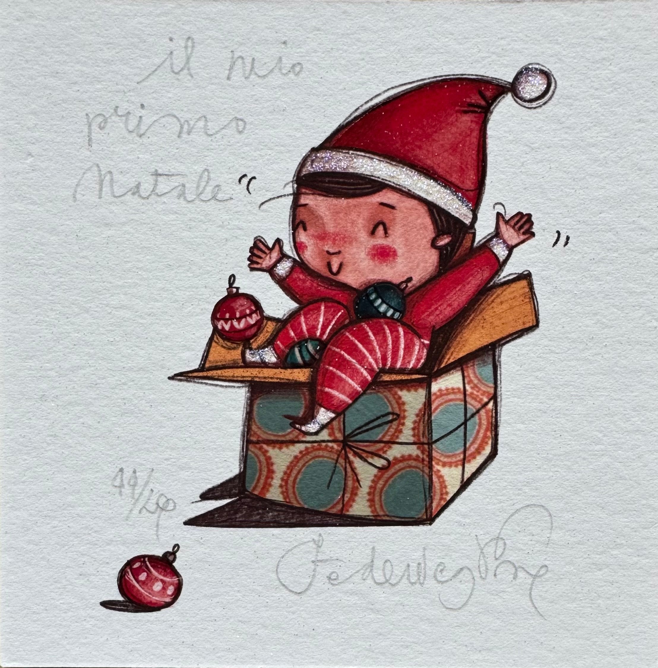 Il mio primo Natale (bimbo) | Federica Porro - Arte Focus™
