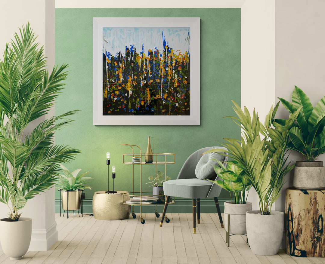 Opera in cornice: Splendore del floricoltore | Mario Schifano