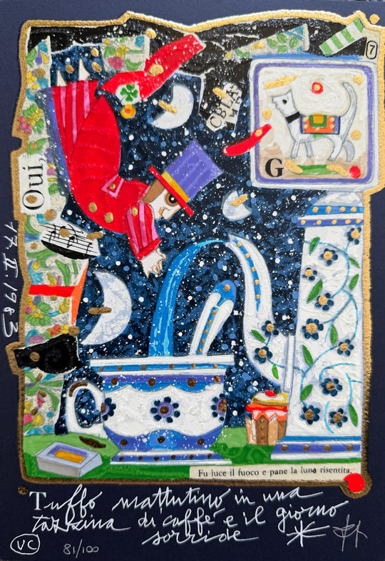 Tuffo mattutino (Fondo blu) | Francesco Musante