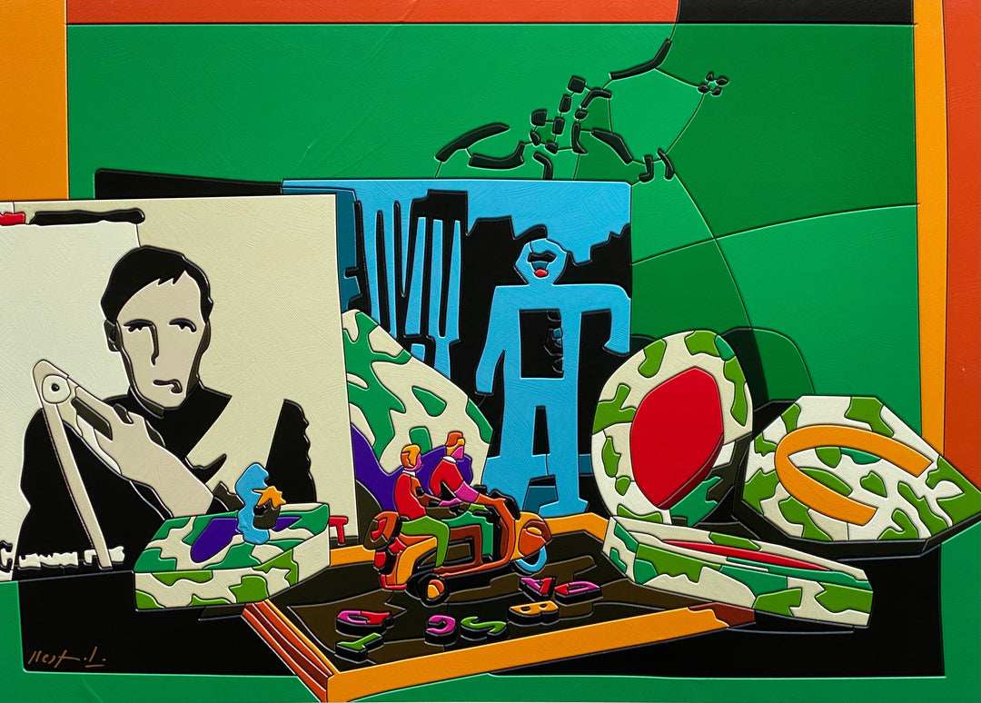 Sur la table | Ugo Nespolo - Arte Focus™