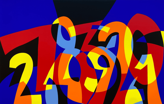 I numeri si amano  | Ugo Nespolo - Arte Focus™