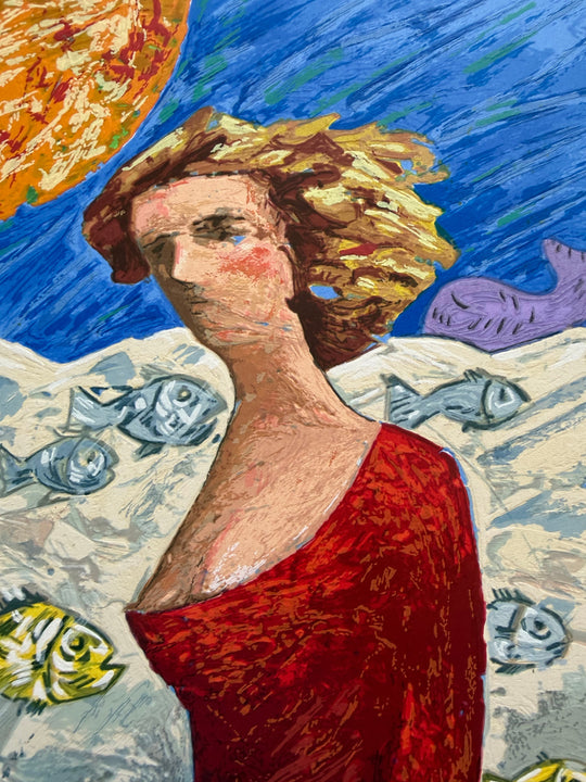 Le barche del viaggio: una donna | Giampaolo Talani - Arte Focus™