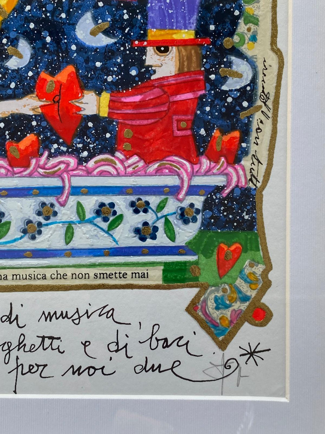 Opera in cornice: Serata per noi due (fondo bianco) | Francesco Musante