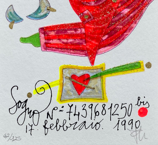 Sogno n° 74....250 bis (Fondo bianco) | Francesco Musante