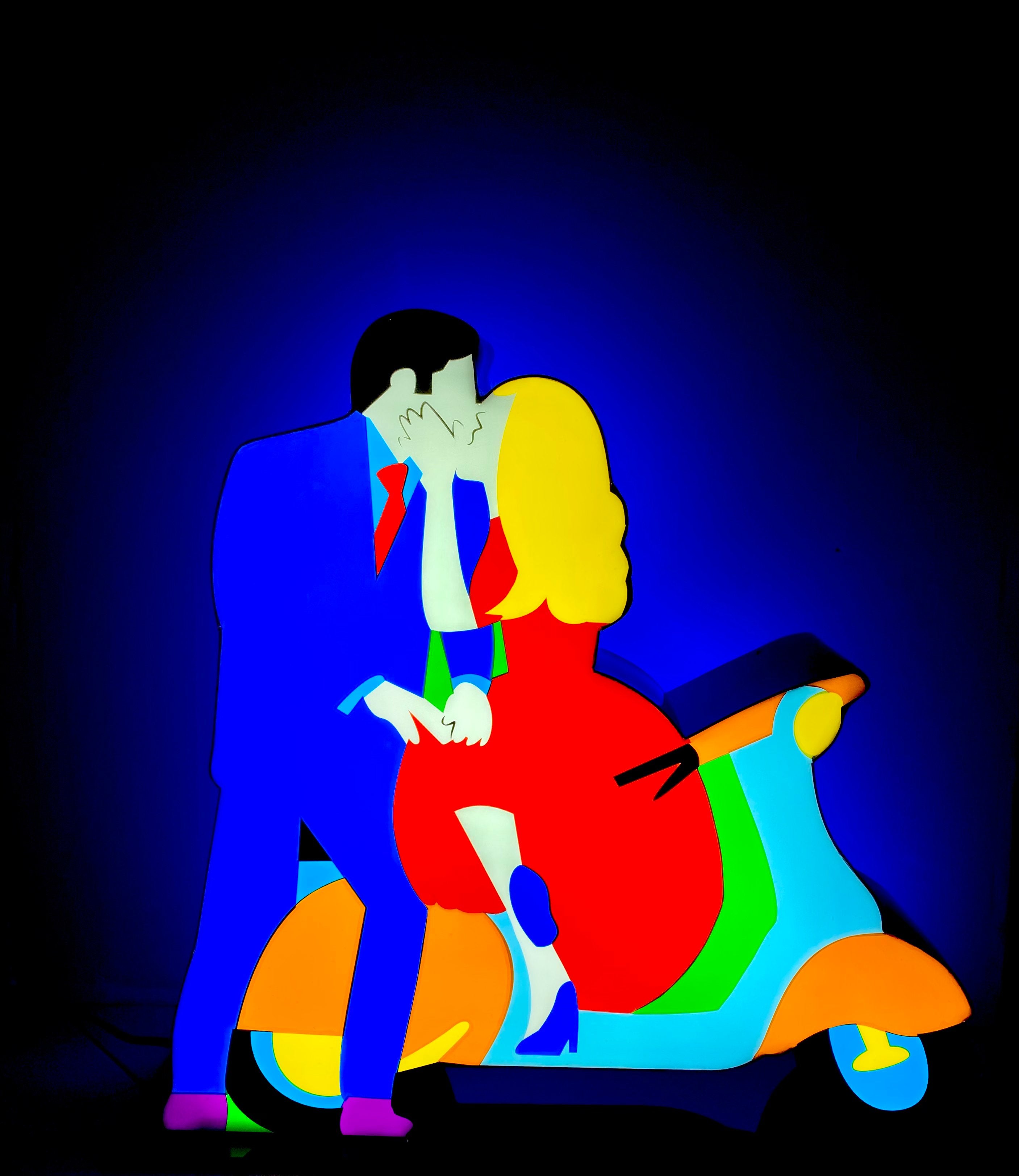 Midnight Kiss | Marco Lodola - Arte Focus™