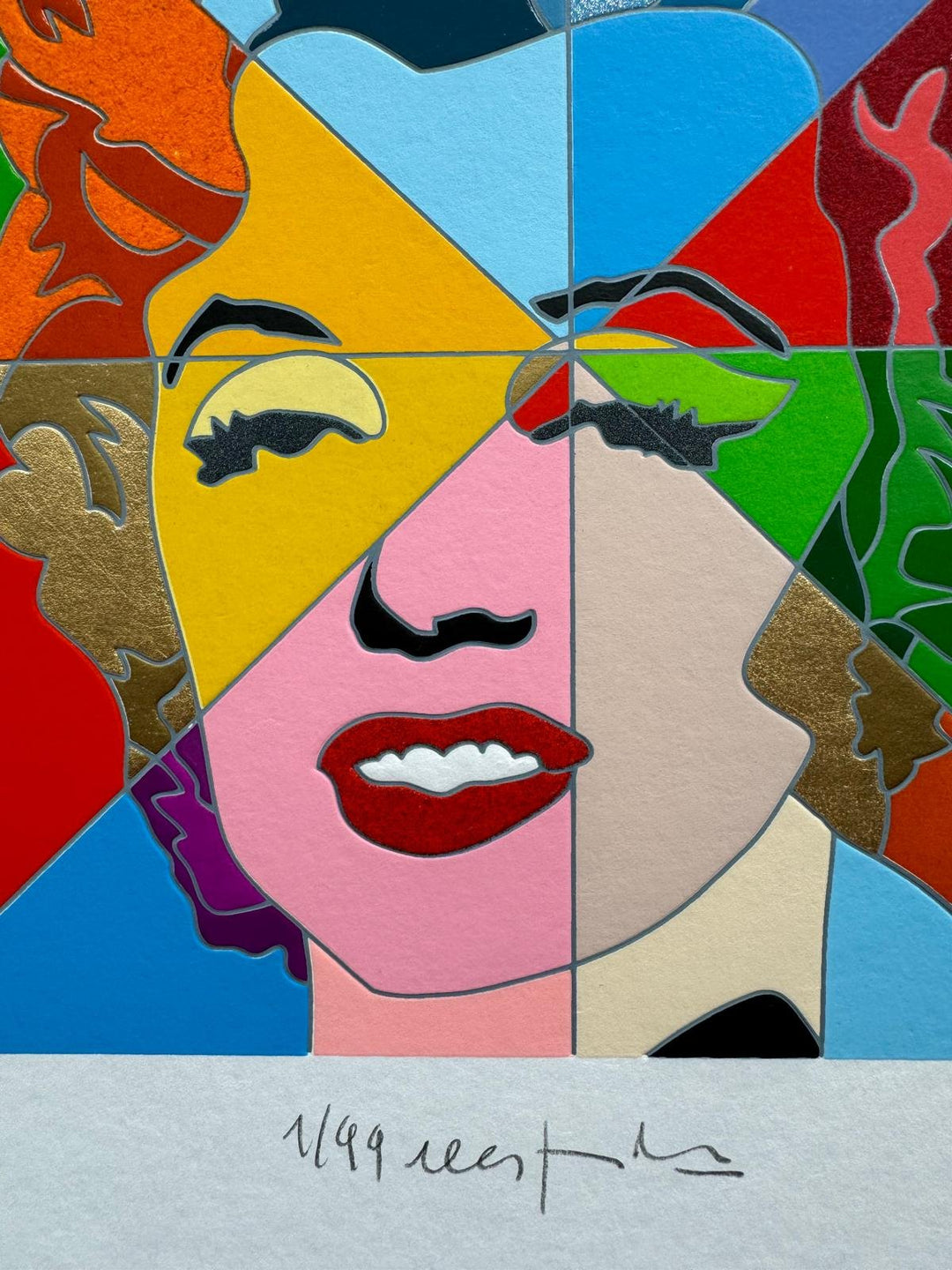 Marilyn's rainbow | Ugo Nespolo - Arte Focus™