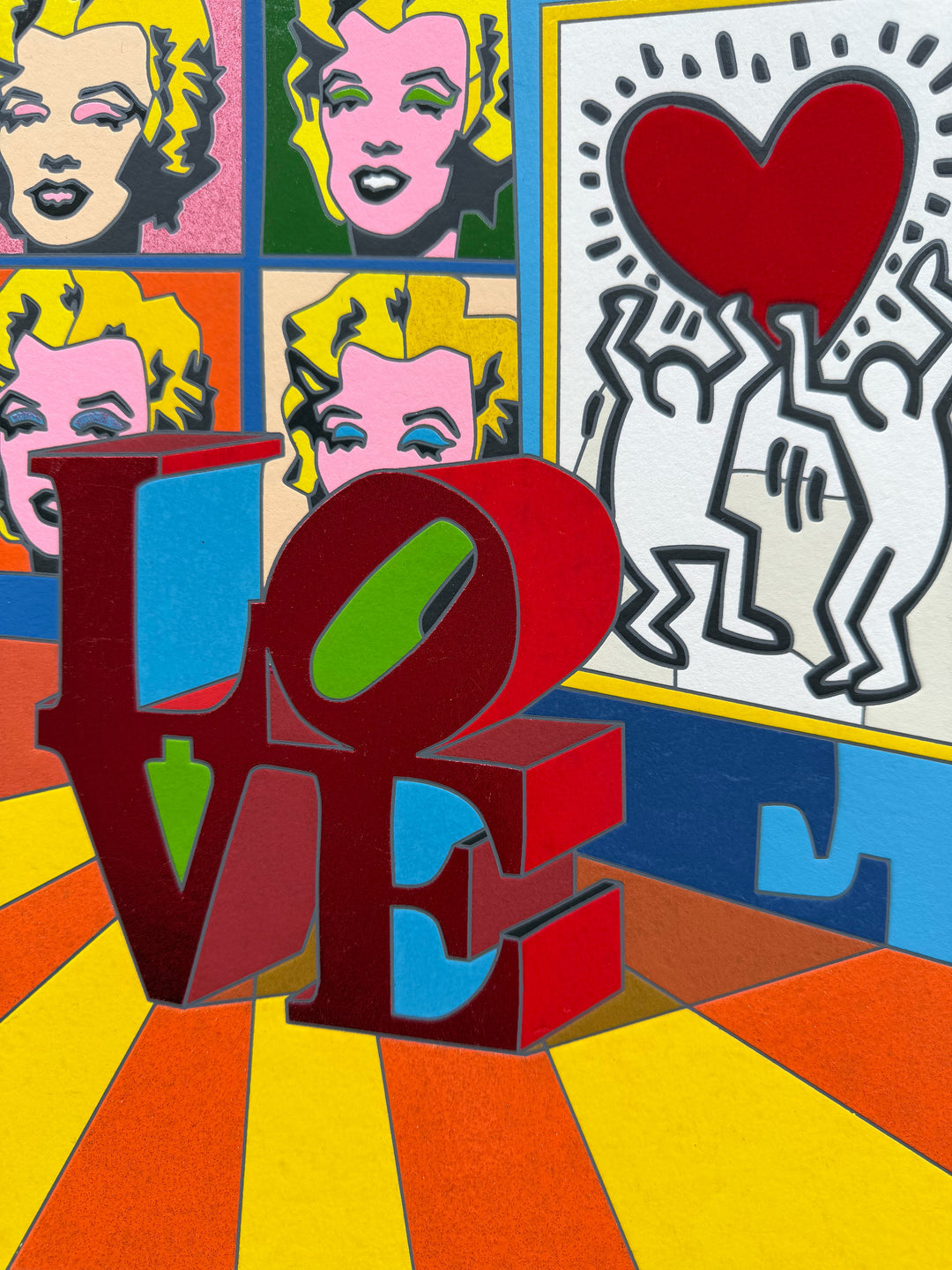 Opera incorniciata: Love Overload | Ugo Nespolo - Arte Focus™