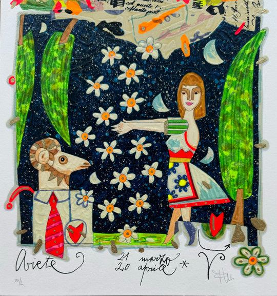 Segni Zodiacali "Ariete" (Fondo bianco) | Francesco Musante