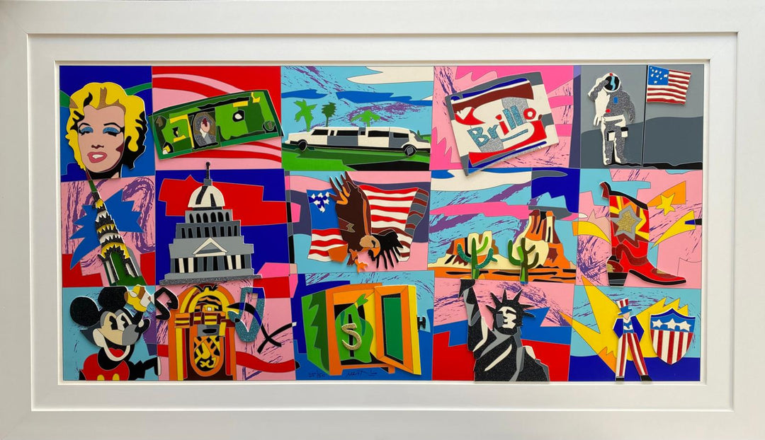 Opera incorniciata: American Icons | Ugo Nespolo