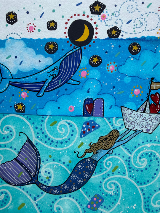 Aprile: Il sogno della Sirena | Andrea Agostini - Arte Focus™
