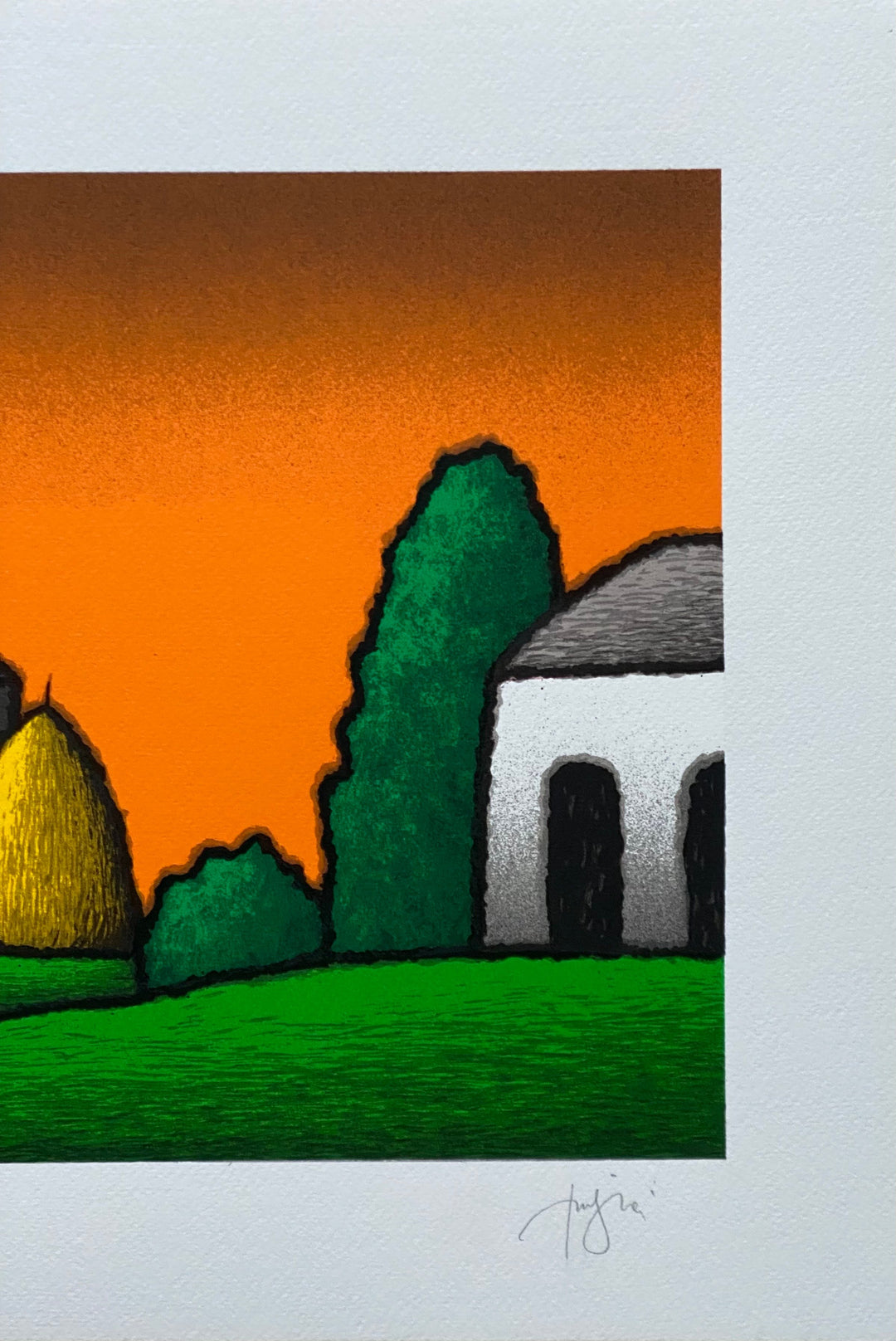 Casali a sera | Tino Stefanoni - Arte Focus™