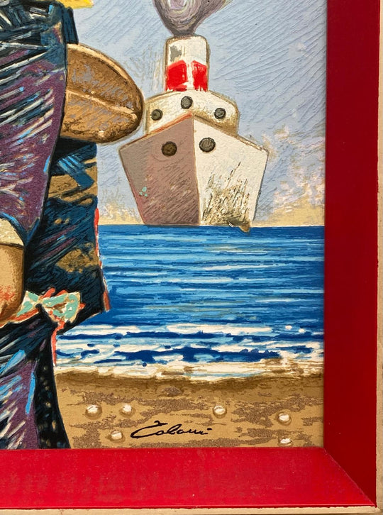 Opera incorniciata: Cercatori di conchiglie | Giampaolo Talani