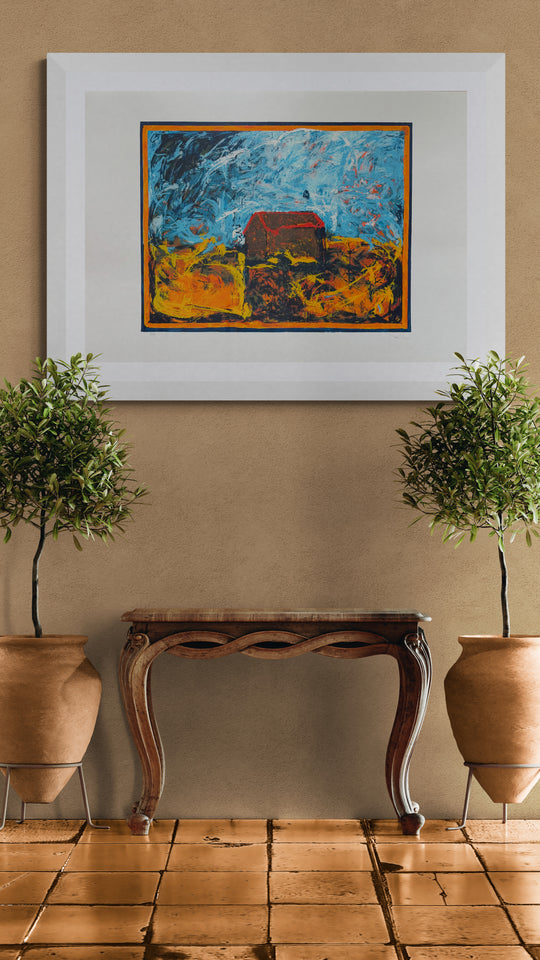 La casa rossa  | Mario Schifano - Arte Focus™