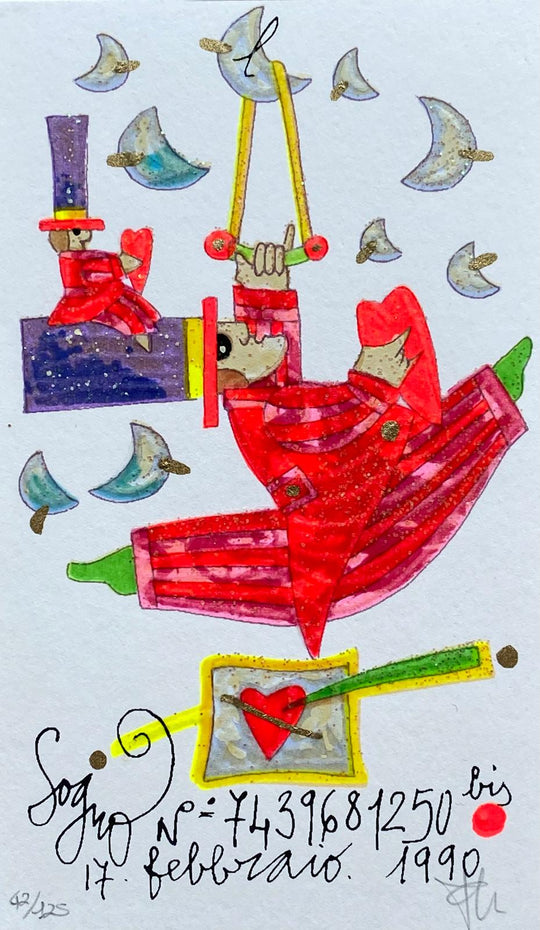 Sogno n° 74....250 bis (Fondo bianco) | Francesco Musante